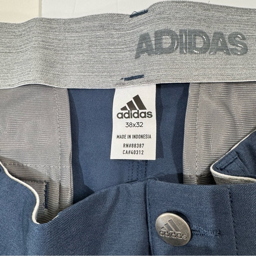 Adidas Men's Golf Ultimate 365 3-Stripe Tapered Pants Navy 38x32 - Picture 4 of 7